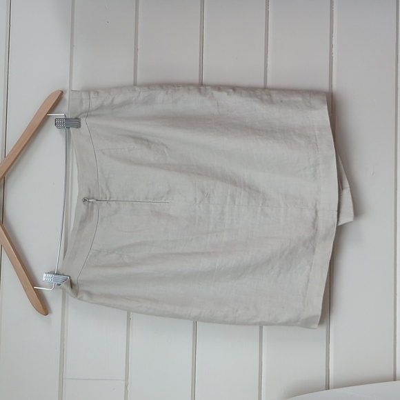 Linen fully lined skirt, size 10 - Picture 2 of 6